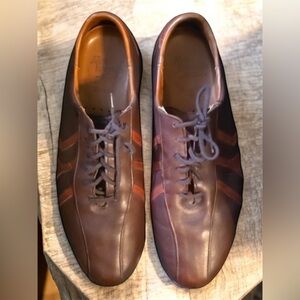 Allen Edmonds shoes men's size 10 10D brown Traveler model bicycle-toe casual